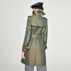 2019 Women's Waterproof Cotton Long Classic Double-breasted The Kensington Heritage Trench Coat