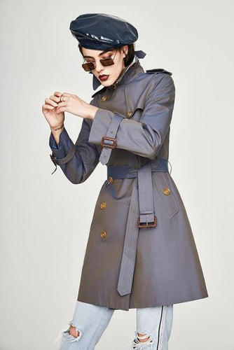 2019 Women's Waterproof Cotton Long Classic Double-breasted The Kensington Heritage Trench Coat