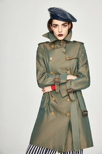 2019 Women's Waterproof Cotton Long Classic Double-breasted The Kensington Heritage Trench Coat