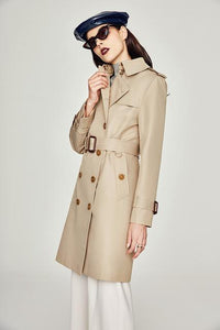 2019 Women's Waterproof Cotton Long Classic Double-breasted The Kensington Heritage Trench Coat