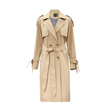 Load image into Gallery viewer, 2019 Autumn New Casual Women&#39;s Cotton Washed Long Double-breasted Trench Coat Loose Clothing