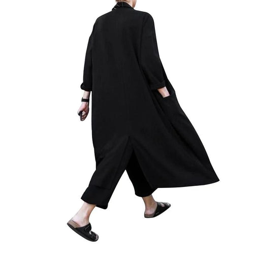 2019 Summer Loose Women Coats Three Quarter Sleeve Black Sunscreen Trench Coat Clothes Korean