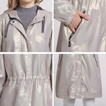 Load image into Gallery viewer, 2019 Trench Women Autumn New fashion Coats Hood Windbreaker Adjustable Waist Ladies Outerwear