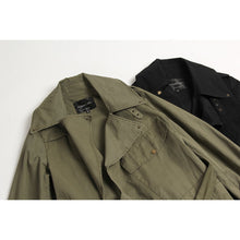 Load image into Gallery viewer, 2019 Autumn Women&#39;s Casual Trench Coat Cotton Vintage Washed Military Outwear Loose Clothing With Belt