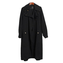 Load image into Gallery viewer, 2019 Autumn Women&#39;s Casual Trench Coat Cotton Vintage Washed Military Outwear Loose Clothing With Belt