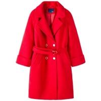 Load image into Gallery viewer, Women Double-Breasted Trench Coat Women&#39;s Wool Blend Coat Slant Pocket Silky Polyester Lined