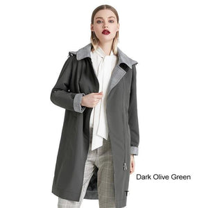 2019 Trench Spring Autumn Female Windproof Warm Female Coat European American Model Windbreaker