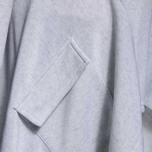 Trench Coat Women Winter Thicken Fleece Warm Goth Asymmetric Long Overcoat Hooded Street Casual Outerwear