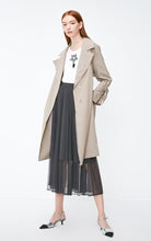 Load image into Gallery viewer, OL Style Concealed Buttons Lace-up Lapel Minimalist Trench Coat