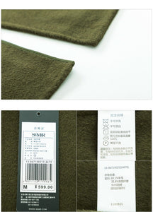 Women Long Wool-Blend Dropped Shoulder Coats Turn-Down Collar Long Sleeve Trench Winter Female Coats Outwear