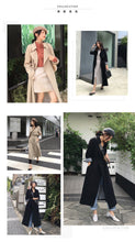 Load image into Gallery viewer, Spring Autumn Maxi Long Women&#39;s Loose Trench Coat With Belt Khaki Korean Style Windbreaker Outwear