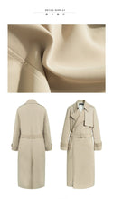 Load image into Gallery viewer, Spring Autumn Maxi Long Women&#39;s Loose Trench Coat With Belt Khaki Korean Style Windbreaker Outwear