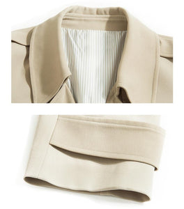Spring Autumn Maxi Long Women's Loose Trench Coat With Belt Khaki Korean Style Windbreaker Outwear