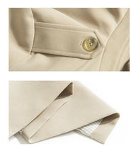 Load image into Gallery viewer, Spring Autumn Maxi Long Women&#39;s Loose Trench Coat With Belt Khaki Korean Style Windbreaker Outwear