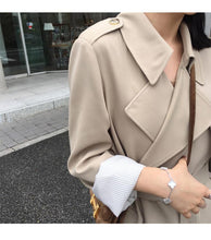 Load image into Gallery viewer, Spring Autumn Maxi Long Women&#39;s Loose Trench Coat With Belt Khaki Korean Style Windbreaker Outwear