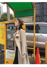 Load image into Gallery viewer, Spring Autumn Maxi Long Women&#39;s Loose Trench Coat With Belt Khaki Korean Style Windbreaker Outwear