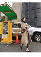 Load image into Gallery viewer, Spring Autumn Maxi Long Women&#39;s Loose Trench Coat With Belt Khaki Korean Style Windbreaker Outwear