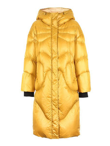 2019 New Hooded White Duck Down Oversize Padded Long Down Jacket