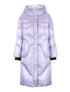 2019 New Hooded White Duck Down Oversize Padded Long Down Jacket