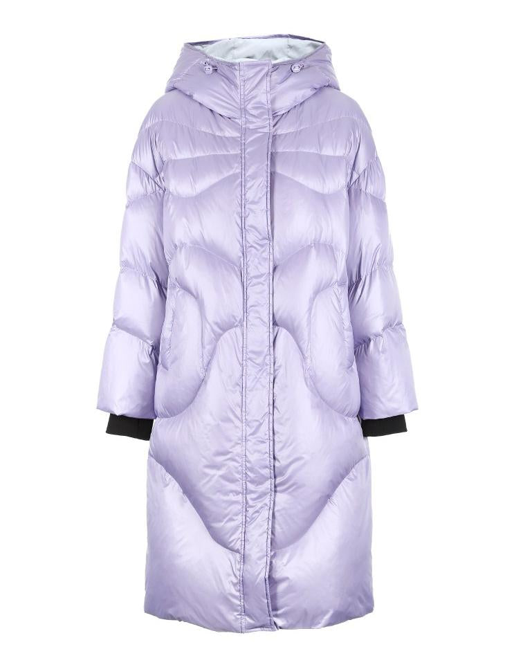 2019 New Hooded White Duck Down Oversize Padded Long Down Jacket
