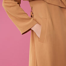 Load image into Gallery viewer, Back Cover Lapel Long Pure Trench Coat
