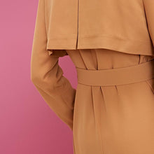 Load image into Gallery viewer, Back Cover Lapel Long Pure Trench Coat