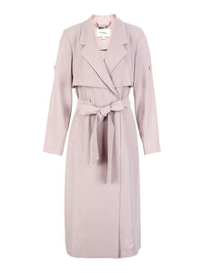 Back Cover Lapel Long Pure Trench Coat