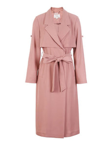 Back Cover Lapel Long Pure Trench Coat