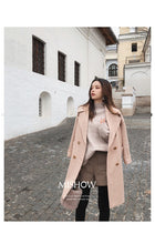 Load image into Gallery viewer, 2019 Autumn And Winter Woolen Coat Female Mid-Long