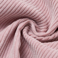 Load image into Gallery viewer, 2019 Pink Corduroy Long Trench Women Coat Belt Tie Autumn Winter Windbreaker Double-breast Coats