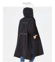 Load image into Gallery viewer, 2019 Trench Coat Women Hooded High Quality Windbreaker Fashion Gothic Long Loose Suitable