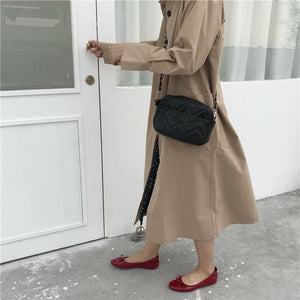 Women Autumn Long Sleeve Long Trench Coat Female Pocket Cardigan Straight Shirt Windbreaker Overcoat