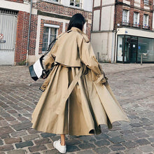 Load image into Gallery viewer, Women British Double Breasted Slim Long Trench Coat Windbreaker Stylish Fashion Ladies