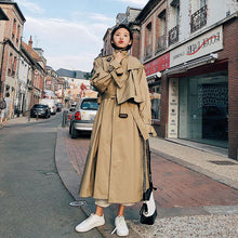 Load image into Gallery viewer, Women British Double Breasted Slim Long Trench Coat Windbreaker Stylish Fashion Ladies