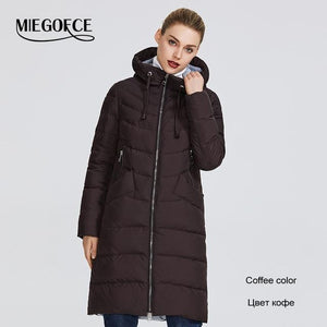 New Winter Women's Jacket Coat Simple Women Parkas Warm Winter Women's Coat