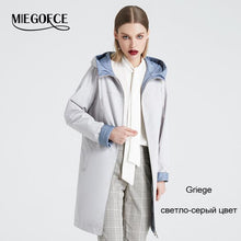 Load image into Gallery viewer, 2019 Spring Autumn Long Women&#39;s Trench Coat Stand Collar Hooded Female Slim Synthetic Women&#39;s Coat