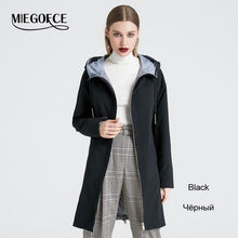 Load image into Gallery viewer, 2019 Spring Autumn Long Women&#39;s Trench Coat Stand Collar Hooded Female Slim Synthetic Women&#39;s Coat