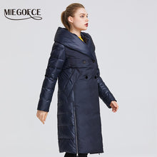 Load image into Gallery viewer, 2019 Women Winter Jacket Coat Unusual Design Sewn From Two Materials Women&#39;s Parkas