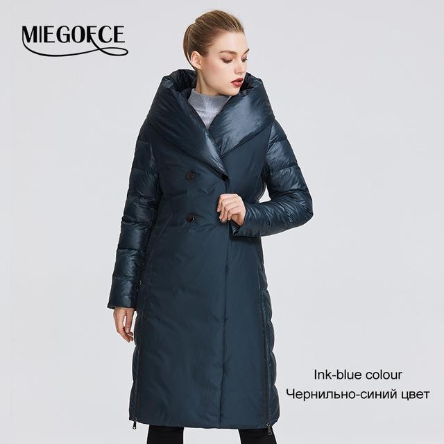 2019 Women Winter Jacket Coat Unusual Design Sewn From Two Materials Women's Parkas