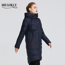 Load image into Gallery viewer, 2019 New Winter Women Collection of Coat Knee-Length Parka Women Windproof Women Jacket With Stand-Up Collar and Hood