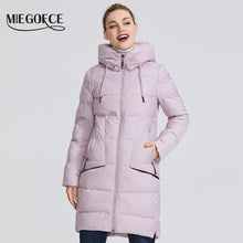 Load image into Gallery viewer, 2019 New Winter Women Collection of Coat Knee-Length Parka Women Windproof Women Jacket With Stand-Up Collar and Hood