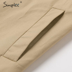 Turn Down Collar Stitching Women Trench Coat Vintage Sash Long Outwear Belted Pocket Ladies Overcoat