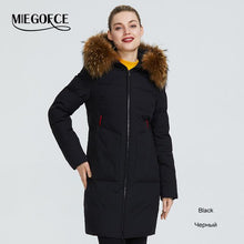 Load image into Gallery viewer, 2019 New Winter Collection Jacket Women Winter Parka With Fur Hood Patch Pocket Women Coat