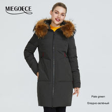 Load image into Gallery viewer, 2019 New Winter Collection Jacket Women Winter Parka With Fur Hood Patch Pocket Women Coat