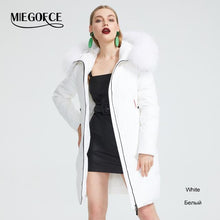 Load image into Gallery viewer, 2019 New Winter Collection Jacket Women Winter Parka With Fur Hood Patch Pocket Women Coat