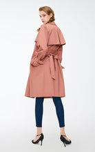 Load image into Gallery viewer, Women&#39;s Straight Fit Two-tiered Lapel Minimalist Trench Coat