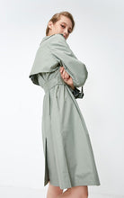 Load image into Gallery viewer, Women&#39;s Straight Fit Two-tiered Lapel Minimalist Trench Coat