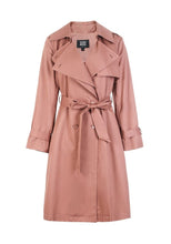 Load image into Gallery viewer, Women&#39;s Straight Fit Two-tiered Lapel Minimalist Trench Coat