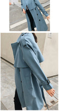 Load image into Gallery viewer, 2019 Windbreaker Female Spring Autumn Leisure Chic Loose Ladies Harbor Wind Long Trench Coat