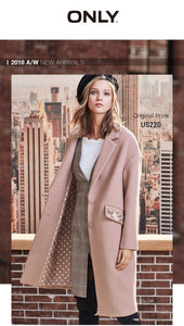 2019 Autumn Winter Women Wool Coat New Women's Embroidered Woolen Coat